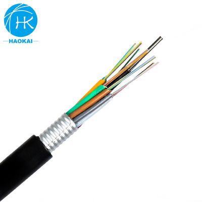 Cable in fibra di GYTA resistente all'acqua con rinforzo centrale a filo di acciaio singolo
