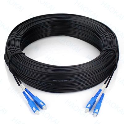 FTTH Drop Fiber Patch Cord SC APC FC ST LC Steel Wire FRP Data Center Systems