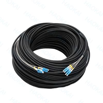 FTTH Drop Fiber Patch Cord SC APC FC ST LC Steel Wire FRP Data Center Systems