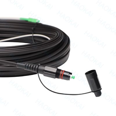 SC APC FTTA Cavo a fibra ottica 5.0mm G657A2 LSZH 5M Cordone di patch nero