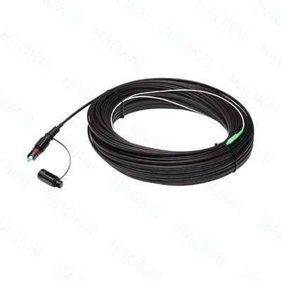 Preconnettore FTTX Soluzione SC APC FTTA Cavo in fibra ottica 5.0mm G657A2 LSZH 5M Nero
