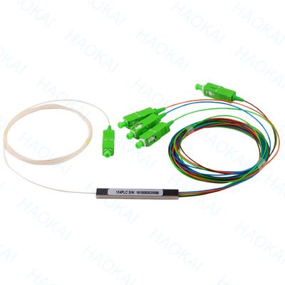FTTx Systems SC UPC Fibra ottica PLC Splitter 1x2 Mini tubo di acciaio