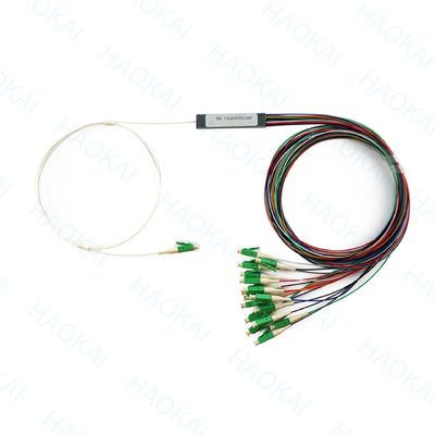 LC APC 1x16 connettore Fibra PLC Splitter Mini tubo di acciaio Fibra ottica Splitter