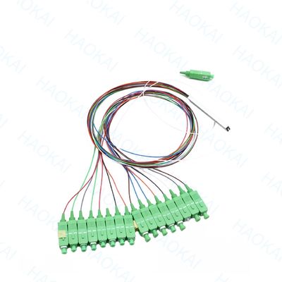 LC APC 1x16 connettore Fibra PLC Splitter Mini tubo di acciaio Fibra ottica Splitter