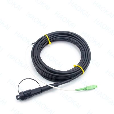 Preconnettore FTTX Soluzione SC APC FTTA Cavo in fibra ottica 5.0mm G657A2 LSZH 5M Nero