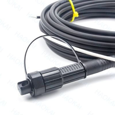 Preconnettore FTTX Soluzione SC APC FTTA Cavo in fibra ottica 5.0mm G657A2 LSZH 5M Nero