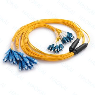 Breakout Single Mode Sc Fibre Optic Patch Cord 12 Core Duplex OS2
