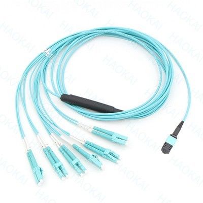 12 core OM4 MPO Fan Out Patch Cord Ottico LC Fibra Ottica Patch Cord