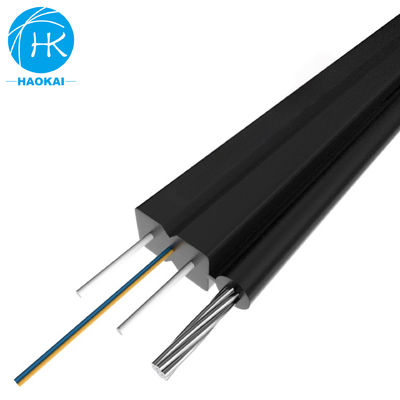 Cavo a fibra ottica aereo FTTH Cavo a fibra ottica a 2 core a caduta esterna con colore nero LSZH