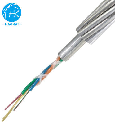 PBT OPGW Cavo in fibra per tubi aerei attraverso 24 core 48 core 144 core