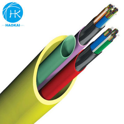 Installazione sotterranea di cavi a fibra ottica a micro nucleo a soffiatura d'aria