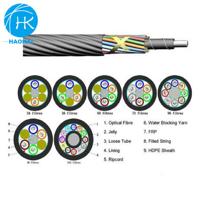 Cable a micro aria soffiata per aria singola, tubo a strascico, cavo a fibra soffiata per aria