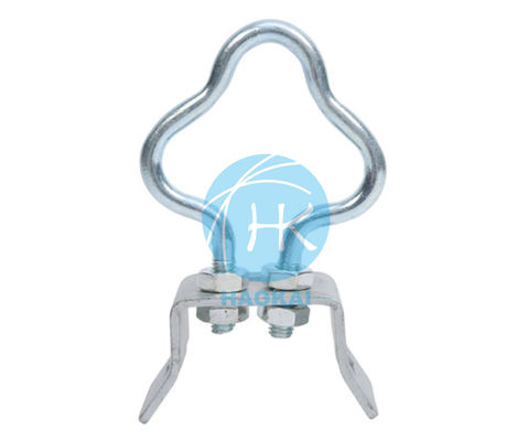 Acciaio galvanizzato aereo Ftth Hook Heavy Duty Suspension Clamp Drop Cable Hook
