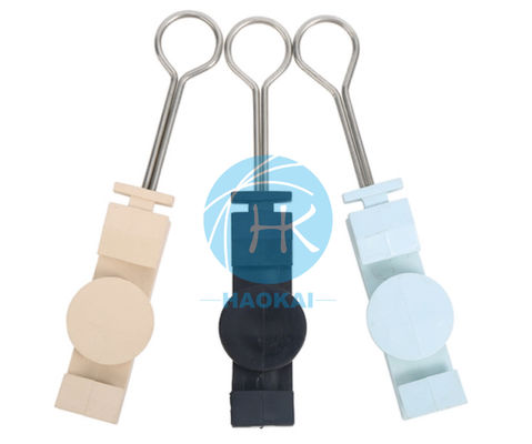Clampo di filo di plastica a goccia a testa piatta FTTH J S Hook Fitting Tension Clamp