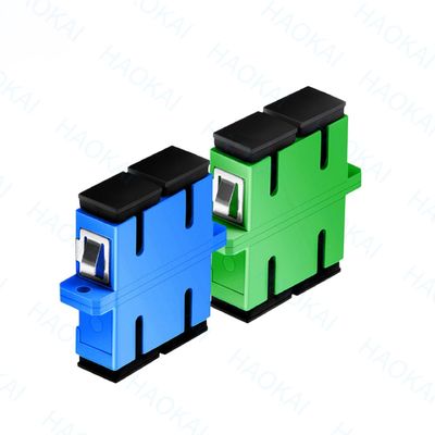 PVC Duplex SC APC UPC Adapter 1260nm - 1650nm Lunghezza d'onda per telecomunicazioni