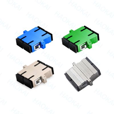 PVC Duplex SC APC UPC Adapter 1260nm - 1650nm Lunghezza d'onda per telecomunicazioni