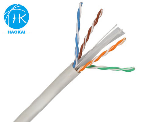Cavo LAN interno in rame massello UTP CAT6 personalizzato 4 coppie 23awg 0,57mm 250MHz