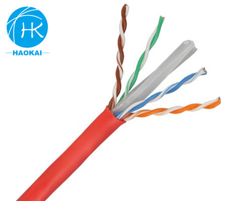 Cavo LAN interno in rame massello UTP CAT6 personalizzato 4 coppie 23awg 0,57mm 250MHz
