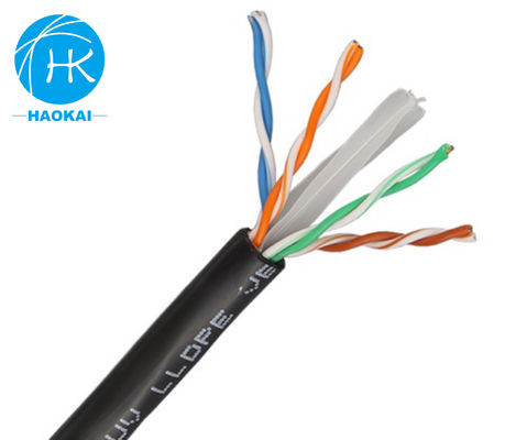 Cavo LAN interno in rame massello UTP CAT6 personalizzato 4 coppie 23awg 0,57mm 250MHz