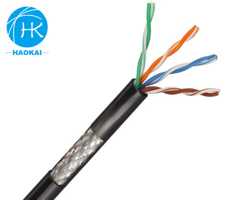 UTP CAT5E Cavo LAN esterno Isolamento HDPE solido con messaggero