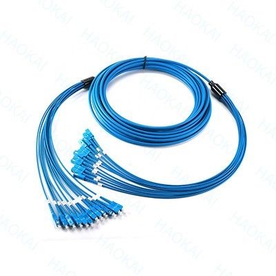 12 Corpo blindato di fibra ottica patch cord SC-SC ramificazione cablo impermeabile OM3