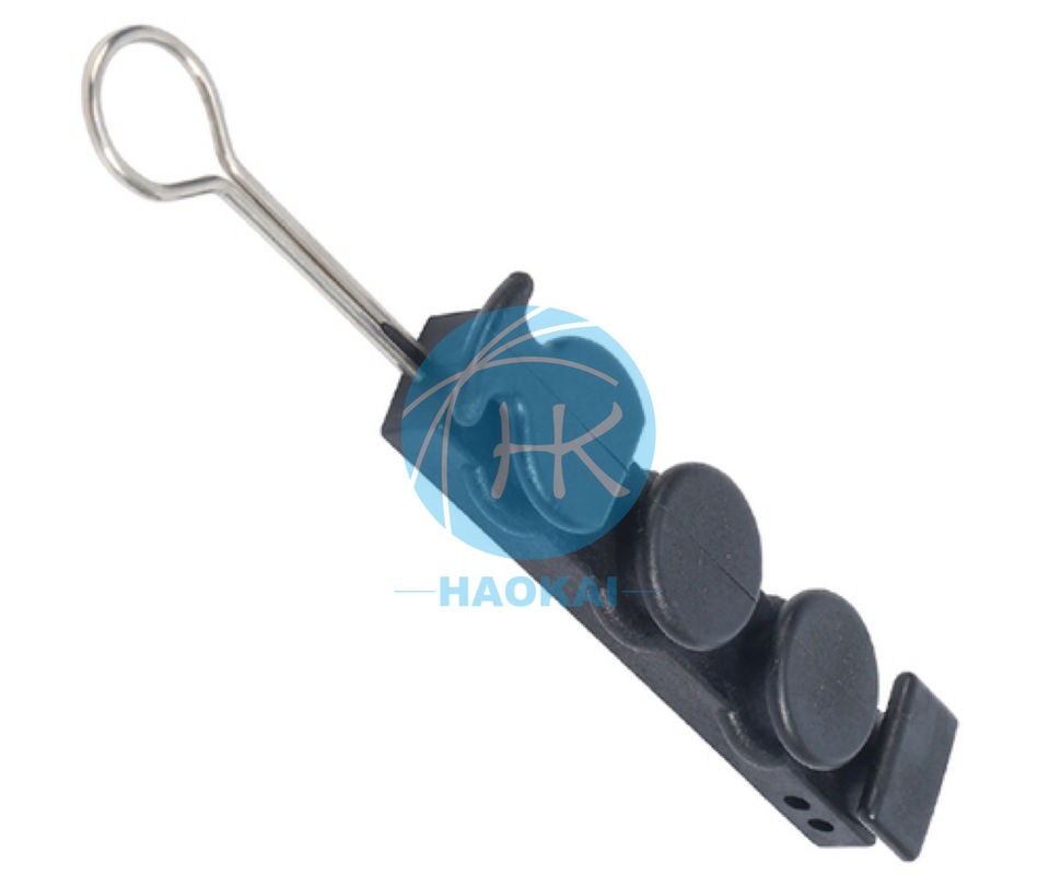 FTTH J S Hook Fitting Tension Clamp Drop Cable Anchor Clamp in acciaio inox