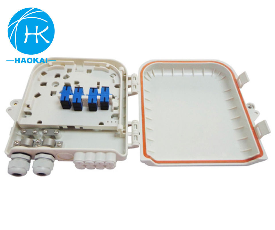 Box di terminazione a 8 nuclei di fibra ottica montata a parete Box di distribuzione esterna a fibra ottica